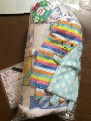 お二人から届いたサプライズ。アロマにはお名前が入っているのでちょっと隠しました^^　本当にありがとう^^